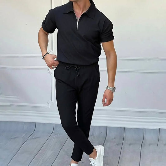 💥Ensemble half zipper (T-shirt +pantalon)