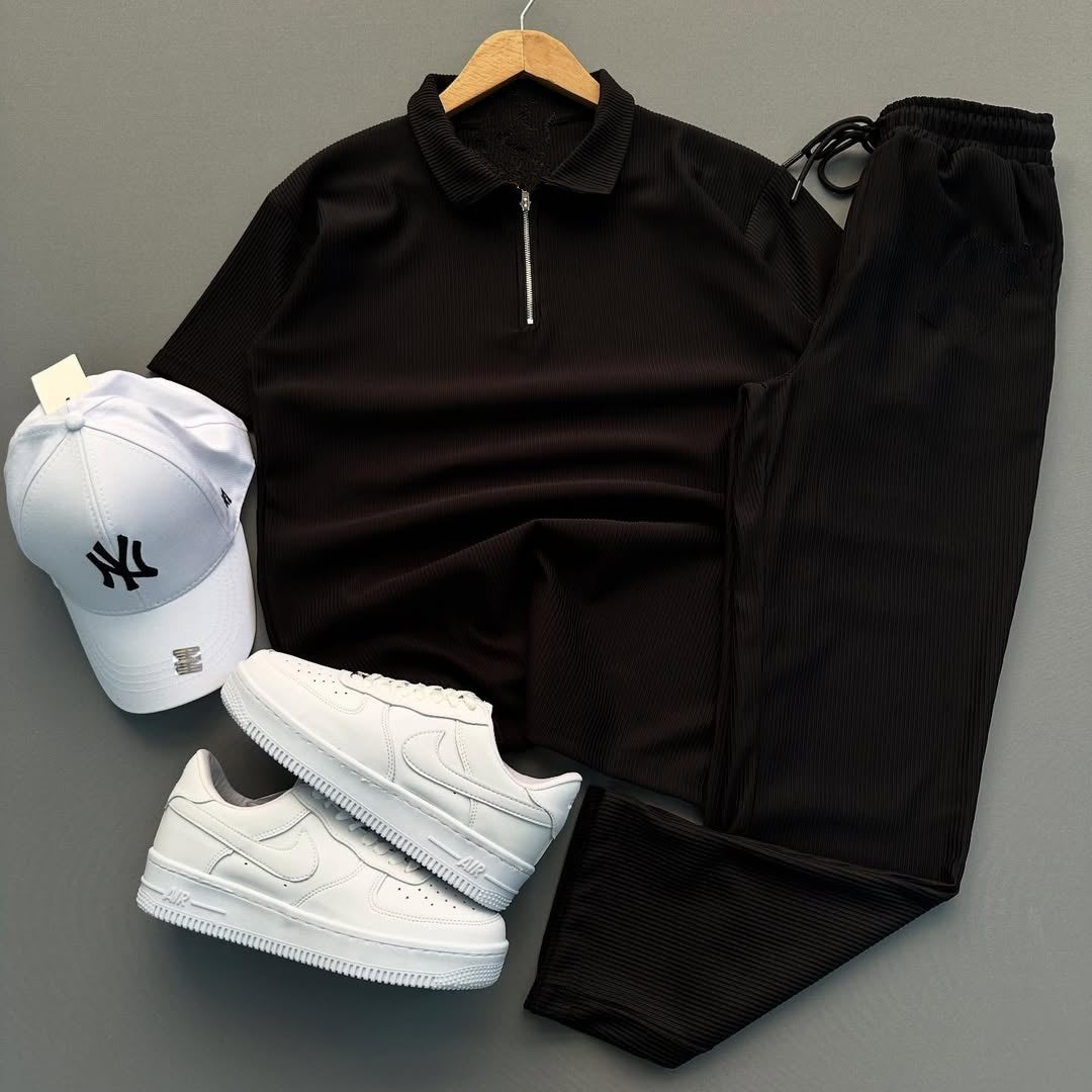 💥Ensemble half zipper (T-shirt +pantalon)
