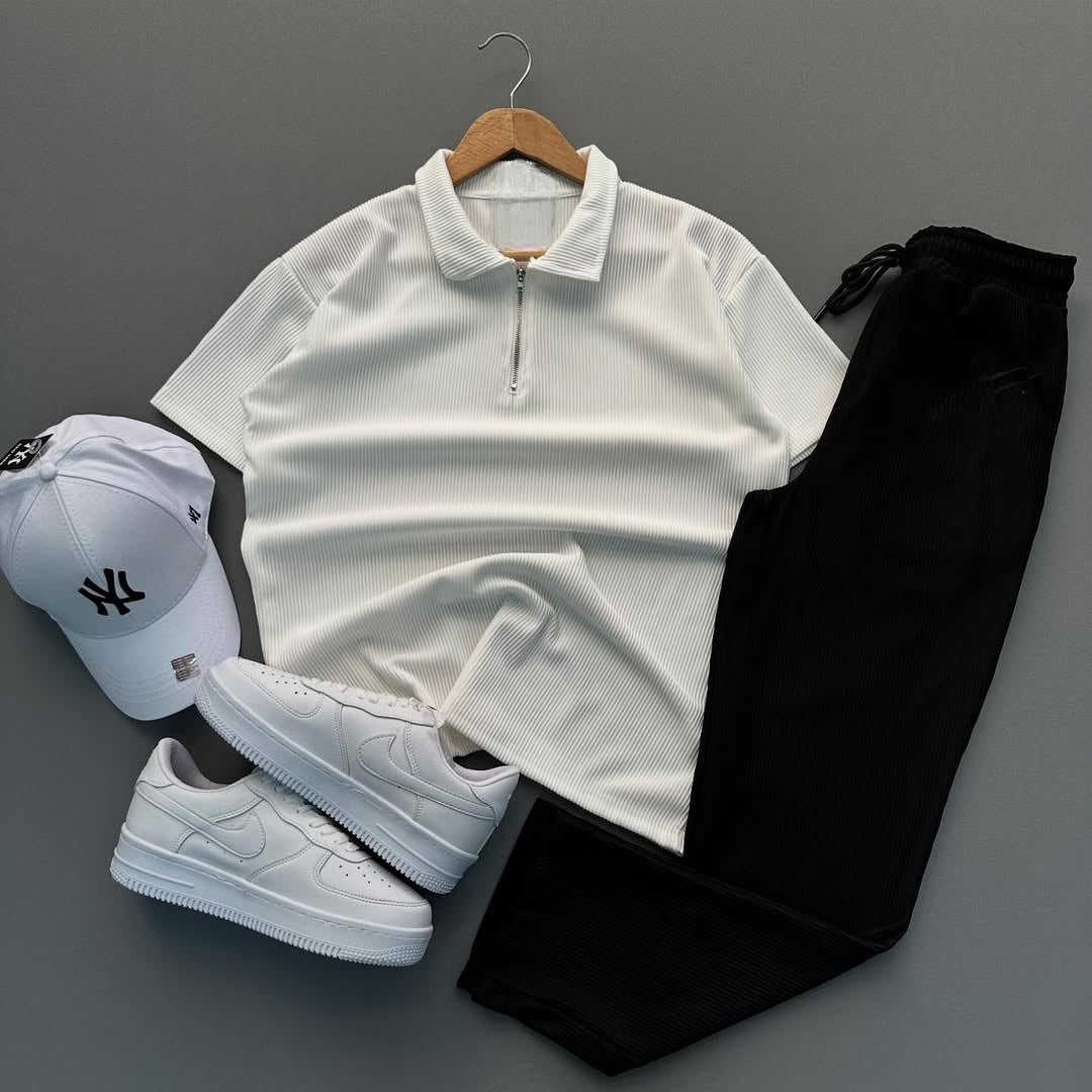 💥Ensemble half zipper (T-shirt +pantalon)