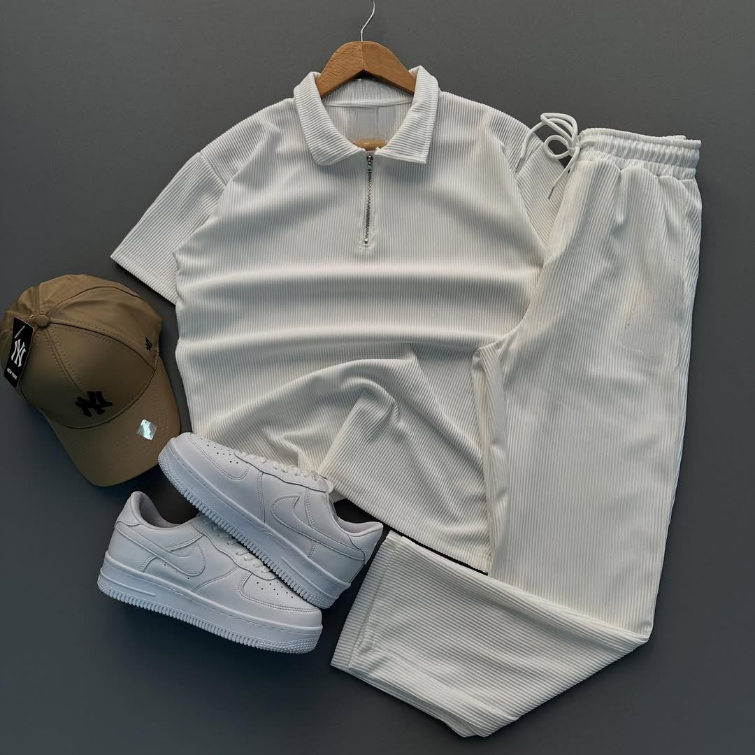 💥Ensemble half zipper (T-shirt +pantalon)
