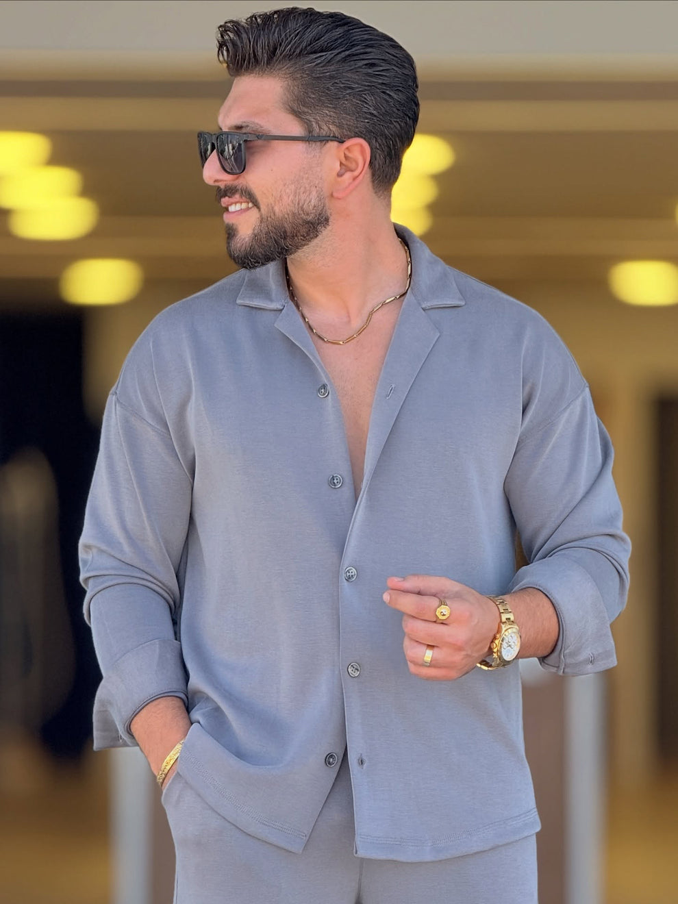 Tenue Décontractée Homme – Chemise + Pantalon