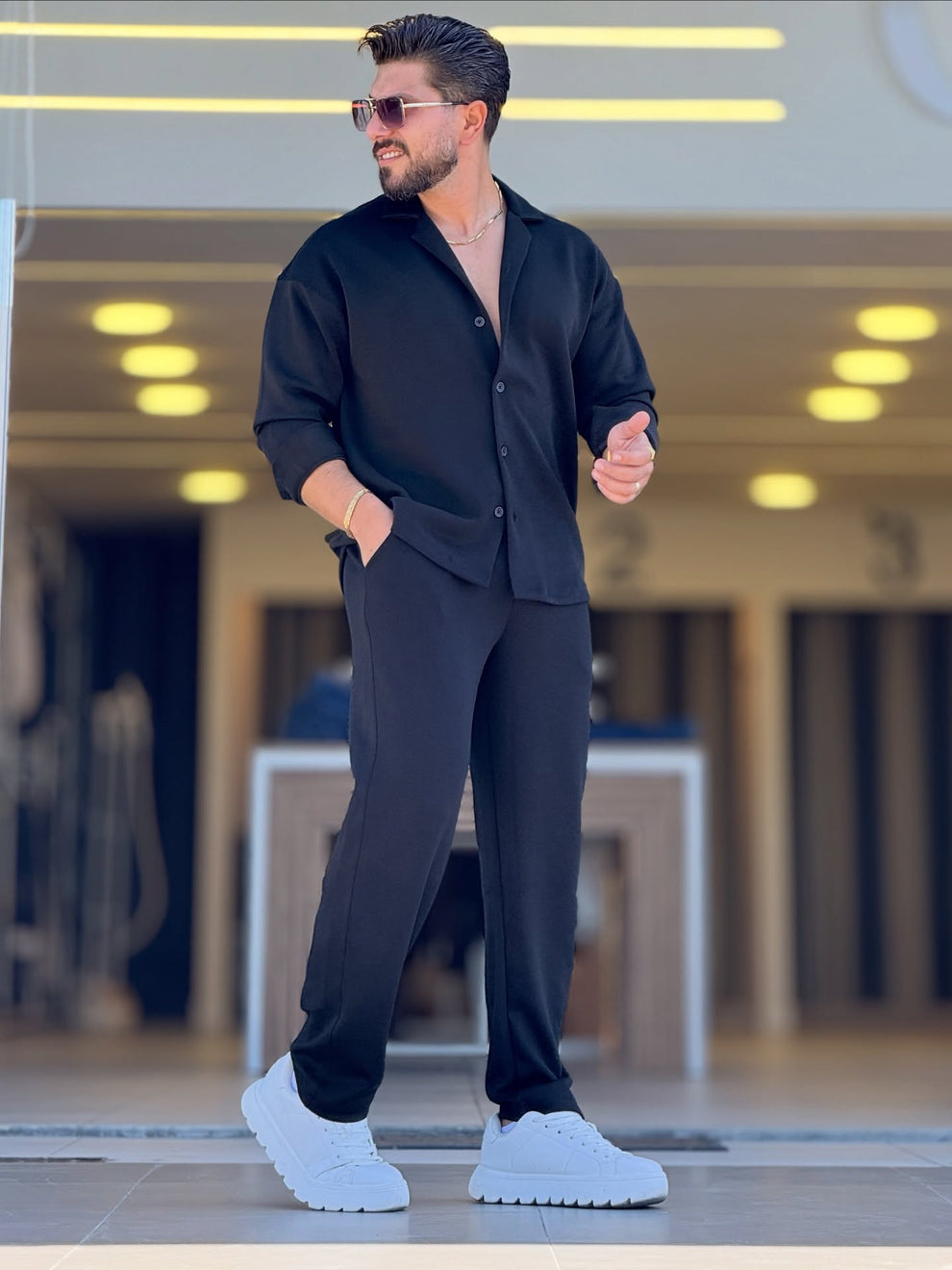 Tenue Décontractée Homme – Chemise + Pantalon