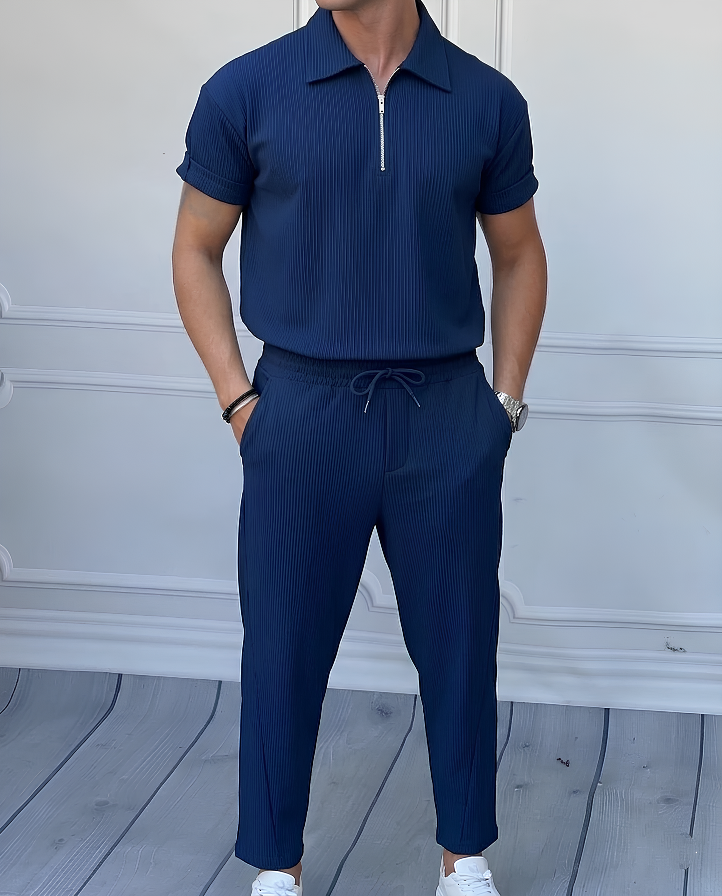 💥Ensemble half zipper (T-shirt +pantalon)