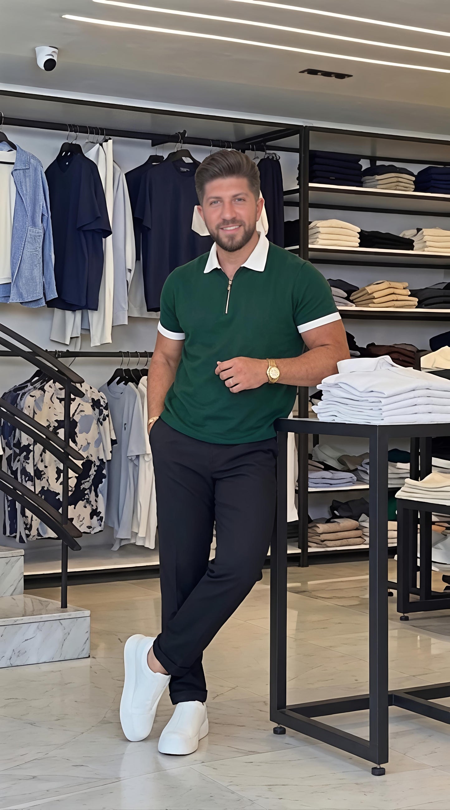 Ensemble Polo Zipper  😎